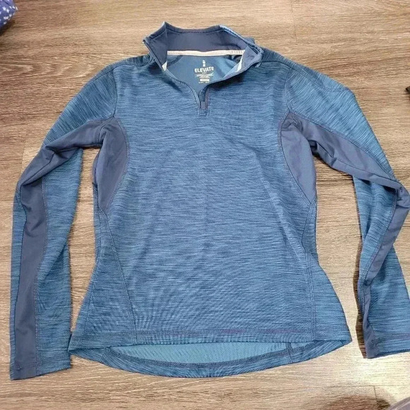 Elevate Sports Wear Blue Quarter Zip Up XS - Picture 1 of 3